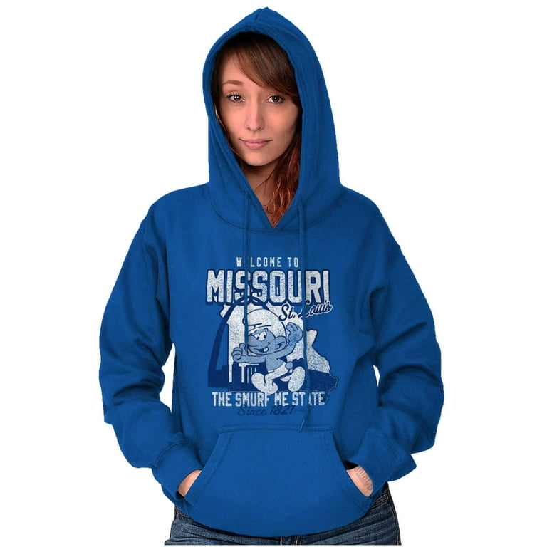 St Louis MO Gateway Arch Cool Smurfs Hoodie Sweatshirt Women Men Brisco  Brands 2X 