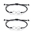 thumbnail image 2 of 2Pcs Pinky Promise Infinity Heart Bracelets for Best Friend Couples Mother Daughter Adjustable Distance Matching Wish Bracelet Gift, 2 of 2