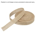 thumbnail image 3 of Uxcell 1.18 Inch x 20 Yards Jute Crafts Party Home Wrapping Decoration Burlap Fabric Ribbon 1 Pack, 3 of 6