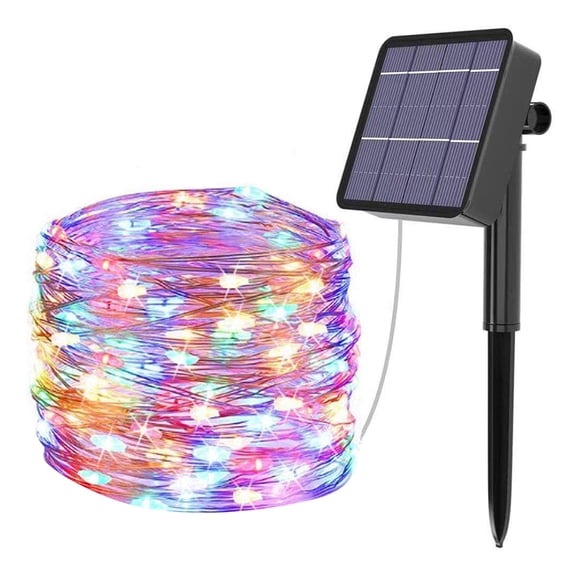 Bearachild Yard, cadena de luz de jardín de alambre de cobre de energía Solar IP55, cadena de lámpara de decoración impermeable Jardín y Patio No.03 NO2 Bearachild HA004920-03B