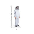 thumbnail image 2 of Full Body Beekeeping Clothes Anti-bee Professional Beekeepers Clothes Protection Beekeeping Suit Veil Unisex Children Protective ,Comprehensive Protection, 2 of 8