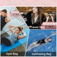 thumbnail image 6 of AOUNQ Gym Bag Sports Travel Duffel Bags for Women Weekender Overnight Tote Carry on Bag with Shoes Compartment Pink, 6 of 6