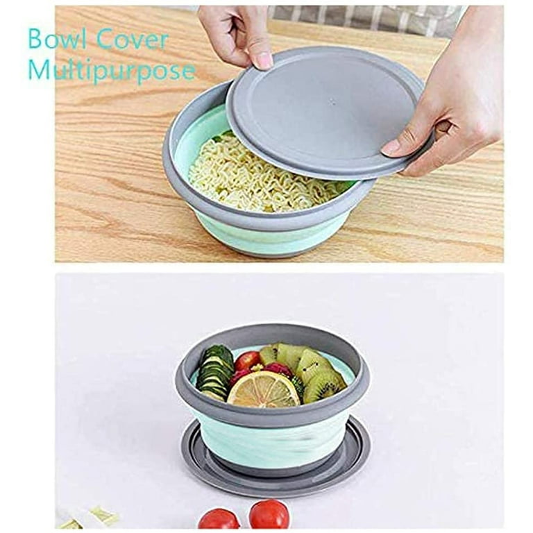 3pcs Silicone Collapsible Bowl Lunch Box With Lid, Food Storage