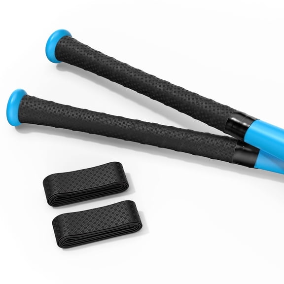 2 Pack Bat Grip Tape, 1.1mm PU Non-Slip Baseball Bat Grip Wrap, Soft Polyurethane Handle Tape for Baseball, Softball, Cricket and Lacrosse Sticks