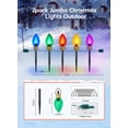 thumbnail image 4 of Luces navideñas Moonflor Jumbo C9, 17 pies y 10 LED, paquete de 2, 4 of 8