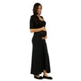 thumbnail image 4 of 24-7 Comfort Apparel Women's Maternity Elbow Maxi Dress, 4 of 8