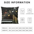thumbnail image 5 of HENGT  Piano Throw Pillow Covers Soft Classic Music Themed Pillow Cases Cushion Covers for Living Room Bedroom Geometric Stripe Decorative Throw Pillowcases for Sofa Couch Chair, 5 of 5