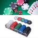 thumbnail image 3 of 100pcs Poker Chip Set 5 Denominations Clear Printing Exquisitely Game Chip Coin with Storage Box for Tabletop Game, 3 of 4