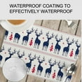 thumbnail image 5 of 4pcs Christmas Placemat Cotton Linen Table Mat Merry Christmas Tree Santa Hat Snowflake Elk Printed Table Mat Waterproof Dish Mat, 5 of 7