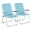 White & Blue, variant on PRZL Patio Lawn Webbed Folding Chairs1 Piece, Outdoor Beach Chair Portable Dining Chair for ir for Outdoor Yard, Garden(Green, Classic)