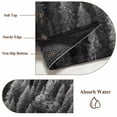 thumbnail image 6 of 2x3 Ft Entryway Area Rug, Gray Forest Kitchen Rug Runner Washable Floor Mat, Pine Trees Modern Mysterious Art Non Slip Indoor Door Mat Throw Carpet for Bathroom Living Room Bedroom, 6 of 8
