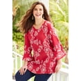 thumbnail image 3 of Catherines Women's Plus Size Embroidered Gauze Tunic, 3 of 6