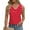 Red, variant on QUNYINEY Casual Women's Tank Tops Polka Dot Sleeveless V Neck Camisole Shirts Summer Ruffle Loose Tank Tops