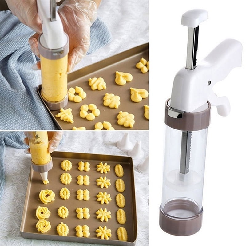 20pcs Cookie Press Making Gun Biscuits Cake Mold Set Cookie Press Make