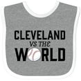 thumbnail image 3 of Inktastic Cleveland Vs. the World with Baseball Boys or Girls Baby Bib, 3 of 4