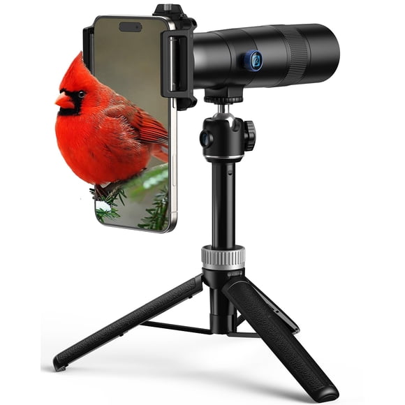 Lente teleobjetivo APEXEL 30x HD con trípode para smartphones