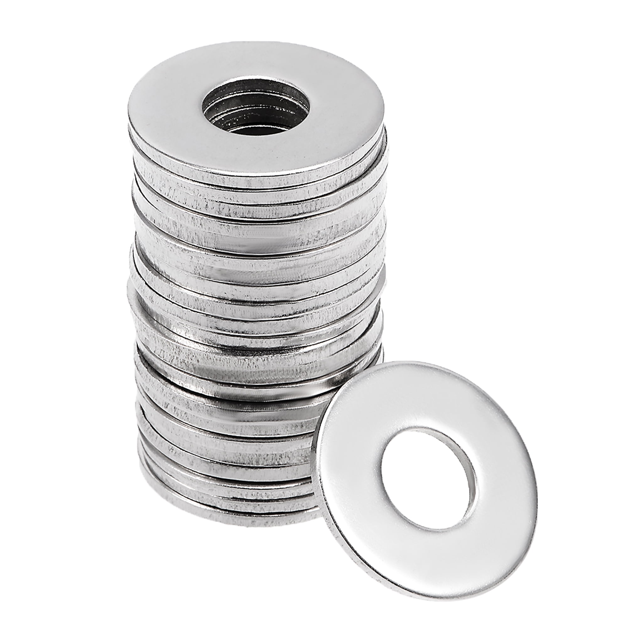 25 Pcs 11mm x 25mm x 2mm 304 Stainless Steel Flat Washer for Screw Bolt