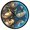 Sloth Moon Star, variant on Dailycode Night Light Wall Clock Glow in The Dark 12 inch Battery Operated Silent Luminous Clocks, Sloth on Branch