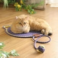 thumbnail image 5 of SharkTRUE Round Cat Scratcher Mat,16.9inch Natural Cotton Rope Cat Scratching Mat with Ball Toy,Cat Scratch Furniture Protector for Wall Floor Couch Carpets Sofa, 5 of 9