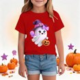 thumbnail image 2 of CAUYDY Toddler Halloween Shirt Kid Girls Boys Graphic Tshirts Kids Fall Spooky Season Short Sleeve Tee Tops,13-14 Y, 2 of 8