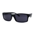 thumbnail image 1 of Locs Classic 90s Narrow Rectangular Wood Grain Arm Sunglasses Black Grey Wood, 1 of 4
