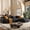 DARK GRAY, variant on 113" Modern L-Shaped Modular Sectional Sofa for Living Room, Corduroy Upholstery Green, 3-Seater Cloud Couchand Movable Ottoman