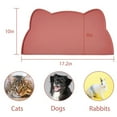 thumbnail image 5 of Pet Silicone Food Mat Portable Waterproof Leak-proof Non-slip Feeding Mats Bowl Pad for Cats Dogs, 5 of 8
