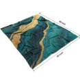 thumbnail image 4 of Teal Marble Gold Line Pattern Blanket,Comfortable Soft Flannel Throw Blanket,All Season,Warm Lightweight Blankets for Sofa Bed Couch Living Room Chair,50"x60", 4 of 4