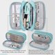 thumbnail image 4 of Portable Large Capacity Pencil Case 3 Compartments Portable Pencil Pouch Large Canvas Storage Bag for Boys Girls Adults Students Business Office (1 Pa, 4 of 5