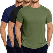 BILLIONHATS 12 Pack Plus Size Men's Cotton T-Shirt Bulk Big & Tall Short Sleeve Lightweight Premium Fitted Classic Tees, Size 2X-Large
