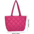 thumbnail image 6 of LinYooLi Quilted Tote Bag for Women Puffer Shoulder Bag Puffy Padding Quilted Bag Trendy Lightweight Hobo Handbag, 6 of 6