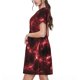 thumbnail image 2 of Disketp Red Line para Vestido de Manga Corta para Mujeres, Vestidos de Verano para Mujeres, Casual y Holgado para la Playa, 2 of 6