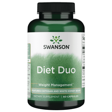 Swanson Diet Duo - Features Chitosan and White Kidney Bean 60 Caps