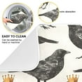 thumbnail image 2 of Blackbirds with Crown Dish Drying Mat 16x18 Absorbent Microfiber Draining Rack Pad for Kitchen Counter Sink, 2 of 8