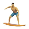 thumbnail image 4 of Almencla 1/64 Miniature Surfing Figure Collectibles Layout Props Painted Beach Surfer A, 4 of 8