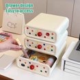 thumbnail image 4 of Storage Box Large Capacity Drawer Type Organizer Easy Pull Out Durable Plastic Storage Case for Hair Accessories Jewelry Sundries, 4 of 8