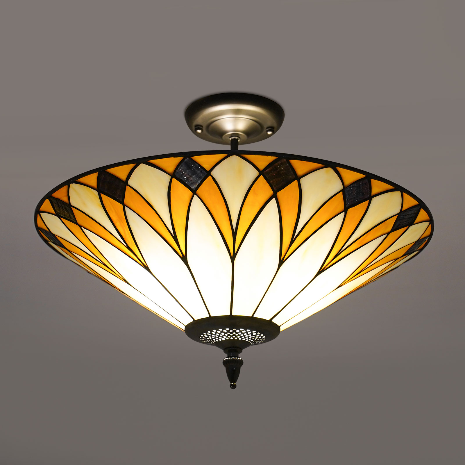Ceiling Light Fixture, Flush Mount Ceiling Light Conical Ceiling Lamp for Indoor