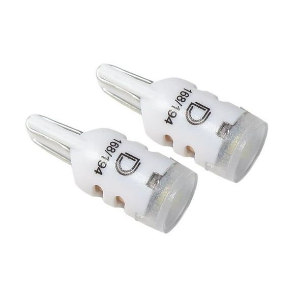 Diode Dynamics Dome Light Bulb DD0031P 194 HP5 LED Bulb; Cool White; 1.09 Watt; 9 To 16 Volt; 0.083 Ampere At 13.2 Volt; Plug And Play Connector; 6000K Bulb Color Temperature; Set Of 2