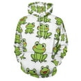 thumbnail image 3 of Cartoon Frog Hoodies Oversized Hoodie Couple Long Sleeve Cute Graphic Casual Hooded Sweatshirts, 3 of 5