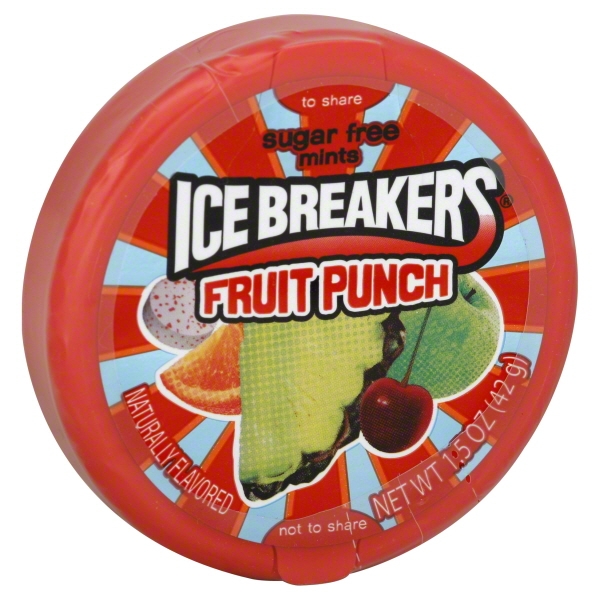 Ice Breakers Sugar Free Mints Fruit Punch, 1.5 oz