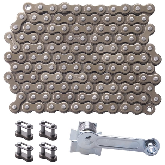 Cadena de rodillos CNCMOTOK 25 de alta resistencia, 132 eslabones, para Razor