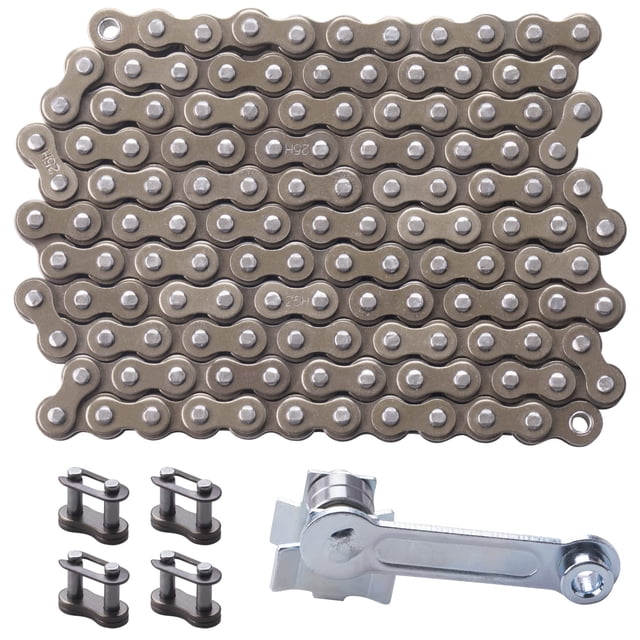 Cadena de rodillos CNCMOTOK 25 de alta resistencia, 132 eslabones, para Razor