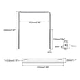 thumbnail image 2 of Unique Bargains Square U-Bolts 2 Sets 152mm Inner Width 200mm Length M10 304 Stainless Steel U Clamp Bolt, 2 of 5