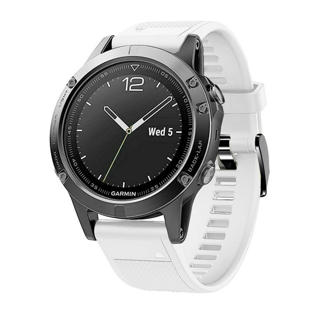 WIFKLSIIPG Quick Release Black Silicone Watch Strap with 22MM Buckle Stylish Fit For