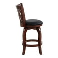 thumbnail image 4 of OakvillePark Odelia Scroll Back Swivel Barstool, Counter Height, Cherry, 4 of 7