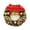 D, variant on OIUR 12 Inch Christmas Wreath Decoration for Front Door Artificial Wreath with Bells Balls Bows for Indoor Outdoor Holiday Decor