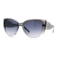 thumbnail image 5 of Womens Oversize Diva Luxury Fashion Cat Eye Designer Style Sunglasses [Slate Clear - Smoke], 5 of 8