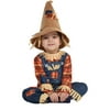 Party City Tiny Scarecrow Halloween Costume for Babies, 6-12 Months, Includes Jumpsuit and Hat