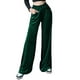 thumbnail image 2 of Txlixc Pantalones de terciopelo de piernas anchas para mujeres, pantalones elásticos casuales de cintura alta y ancha Txlixc  moda, 2 of 5