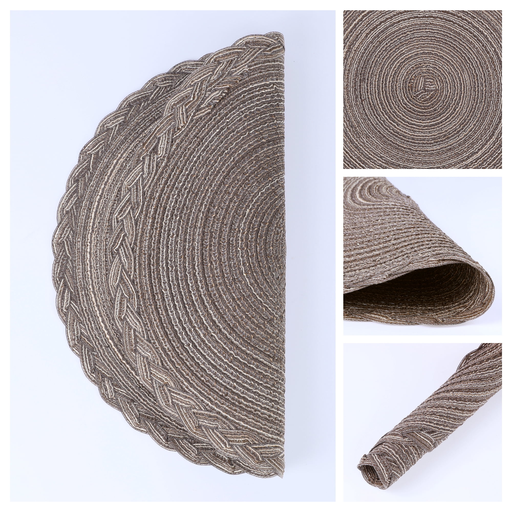 Unique Bargains Rustic Placemats Set of 6 Placemats Kitchen Table Mat Coffee